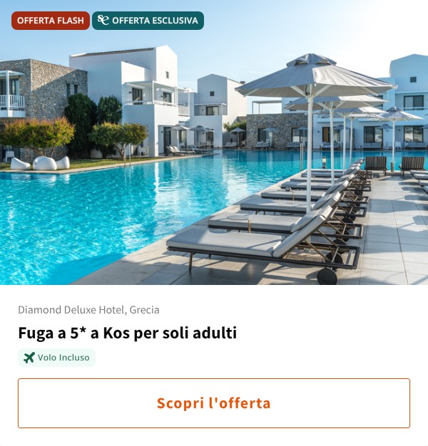 Fuga a 5* a Kos per soli adulti