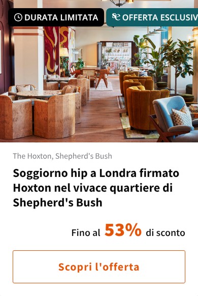 Soggiorno hip a Londra firmato Hoxton nel vivace quartiere di Shepherd's Bush
