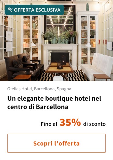 Un elegante boutique hotel nel centro di Barcellona