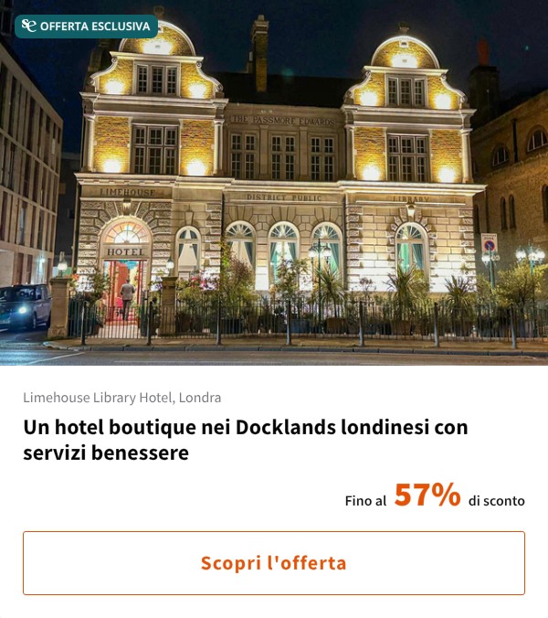 Un hotel boutique nei Docklands londinesi con servizi benessere