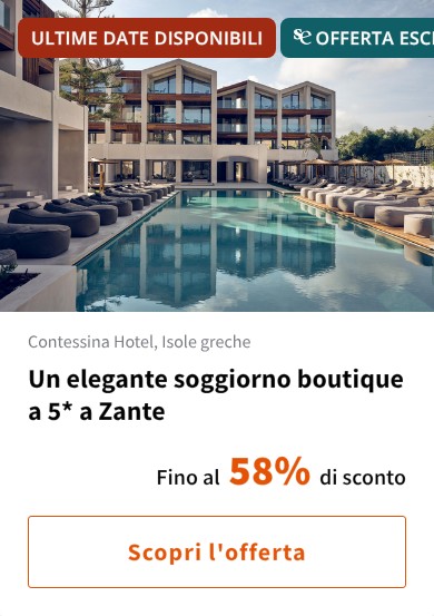 Un elegante soggiorno boutique a 5* a Zante