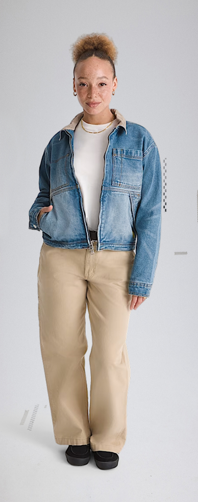 Nicola Cropped Chore Denim Jacket