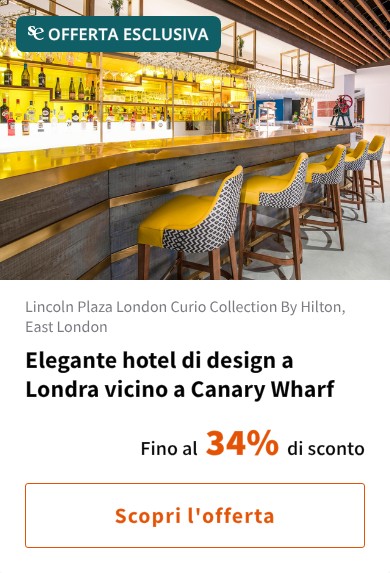 Elegante hotel di design a Londra vicino a Canary Wharf