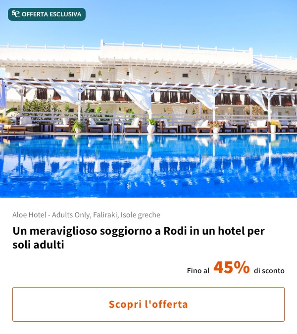 Un meraviglioso soggiorno a Rodi in un hotel per soli adulti