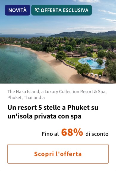 Un resort 5 stelle a Phuket su un'isola privata con spa