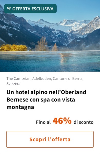 Un hotel alpino nell%27Oberland Bernese con spa con vista montagna