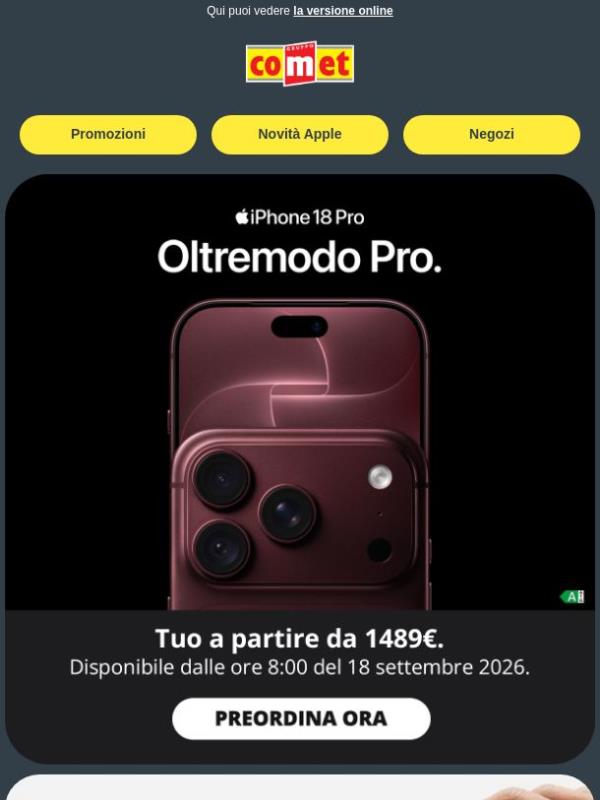 ✨  iPhone 18 Pro è qui: tutte le novità Apple