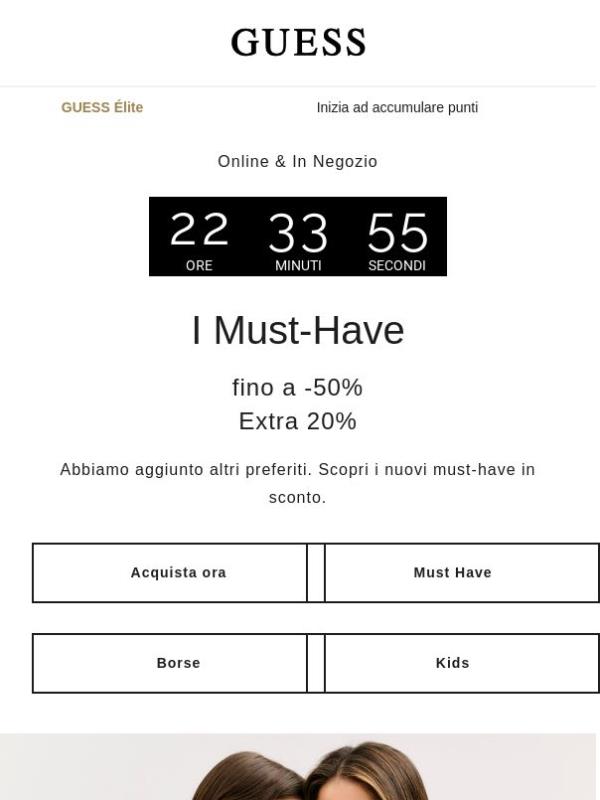 Ultime ore | Fino al -50% + 20% Extra