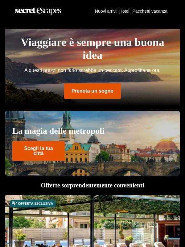Stanza vuota. Cinque stelle. Prenoti?