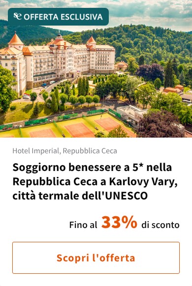 Soggiorno benessere a 5* nella Repubblica Ceca a Karlovy Vary, città termale dell'UNESCO
