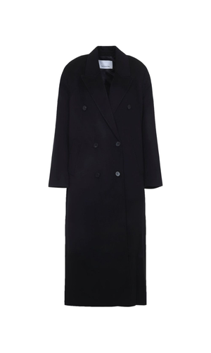 Gaia wool double-breasted coat