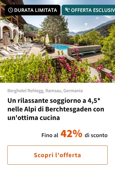 Un rilassante soggiorno a 4,5* nelle Alpi di Berchtesgaden con un'ottima cucina