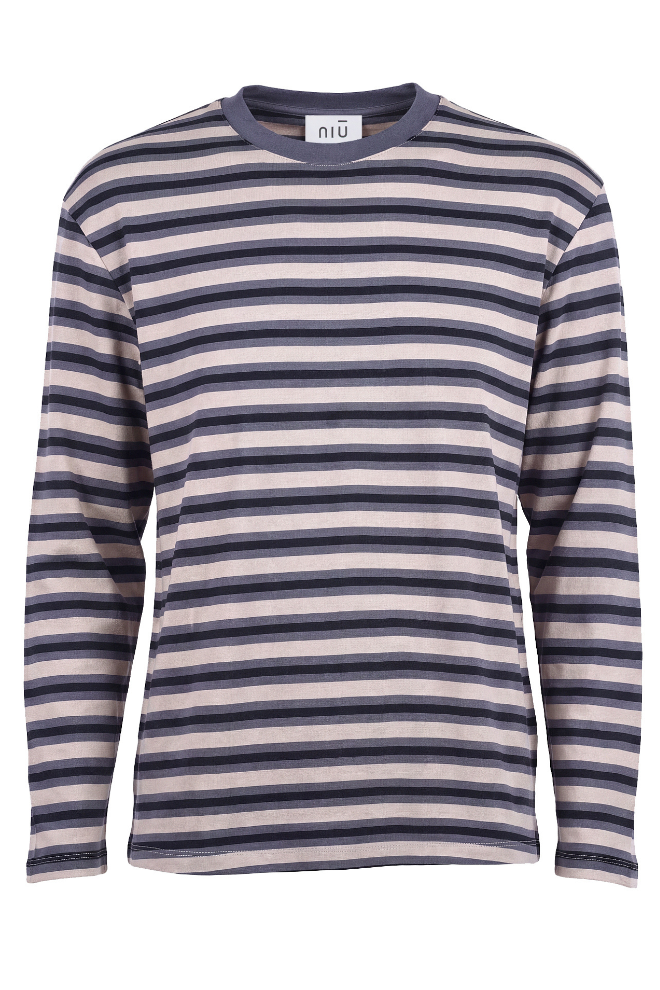 NIU - T-shirt - 480651 - Beige/Grigio - S / Beige/Grigio