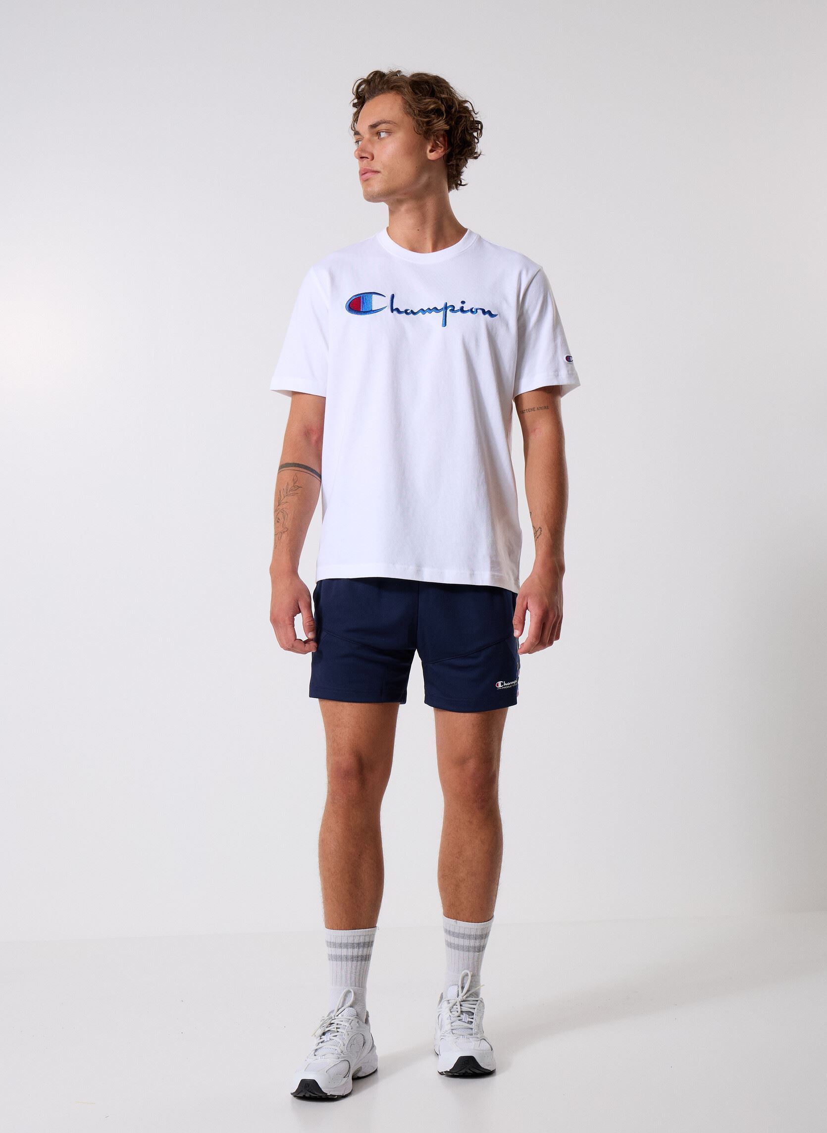 Champion Shorts de sport 221856 homme bleu