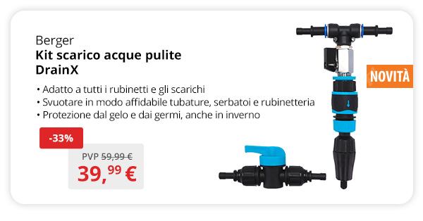 Kit scarico acque pulite Berger DrainX