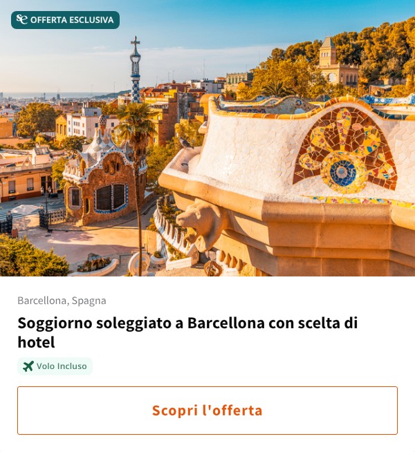 Soggiorno soleggiato a Barcellona con scelta di hotel