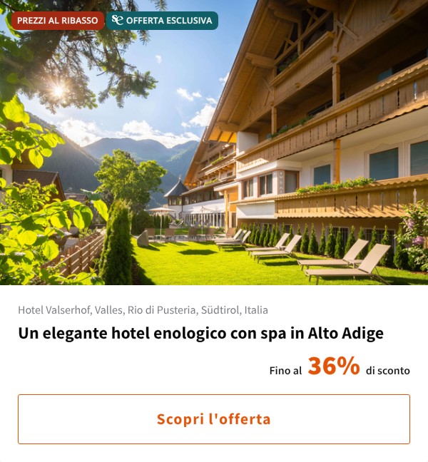 Un elegante hotel enologico con spa in Alto Adige