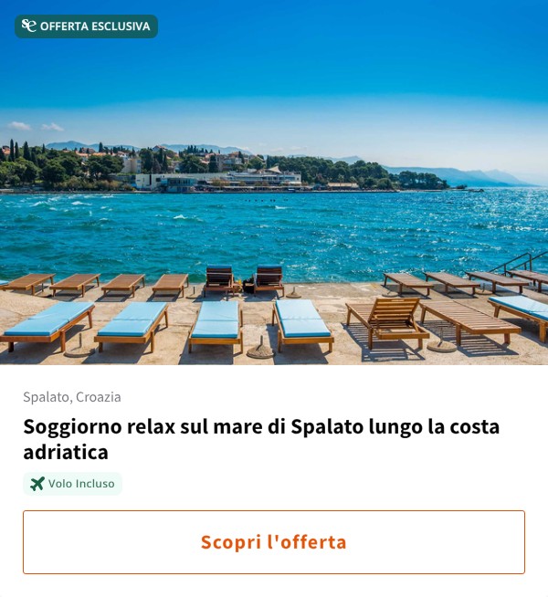 Soggiorno relax sul mare di Spalato lungo la costa adriatica