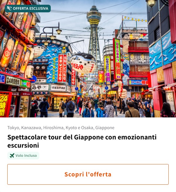 Spettacolare tour del Giappone con emozionanti escursioni