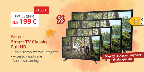 Smart TV a LED Berger Classiq