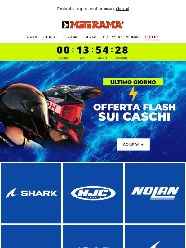 ⏳ Ultime ore dell’OFFERTA FLASH CASCHI ⚡