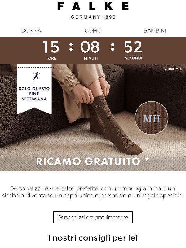 Solo per oggi: ricamo gratuito*