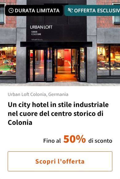 Un city hotel in stile industriale nel cuore del centro storico di Colonia