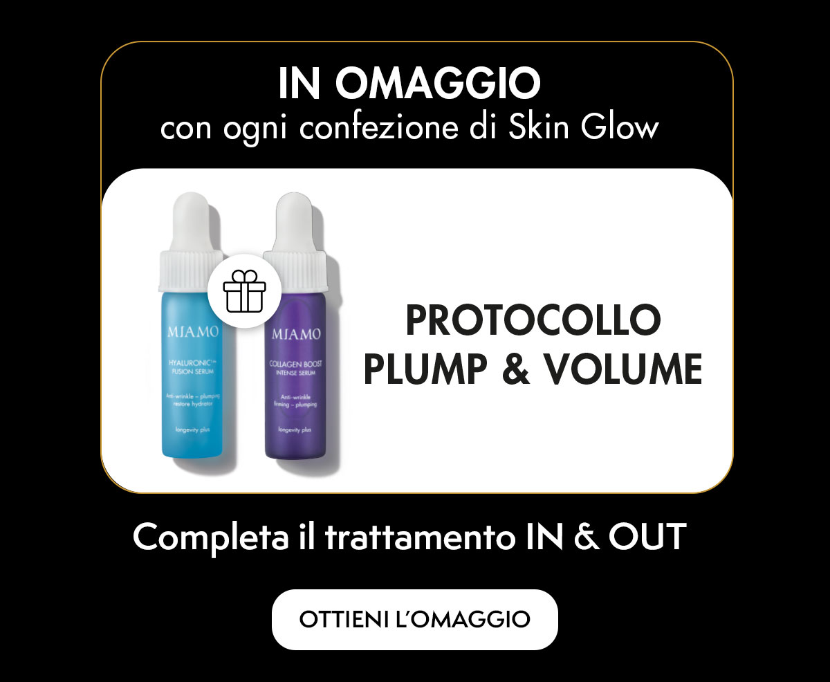 acquista skin glow, in omaggio il protocollo plump & volume