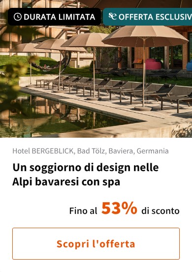Un soggiorno di design nelle Alpi bavaresi con spa