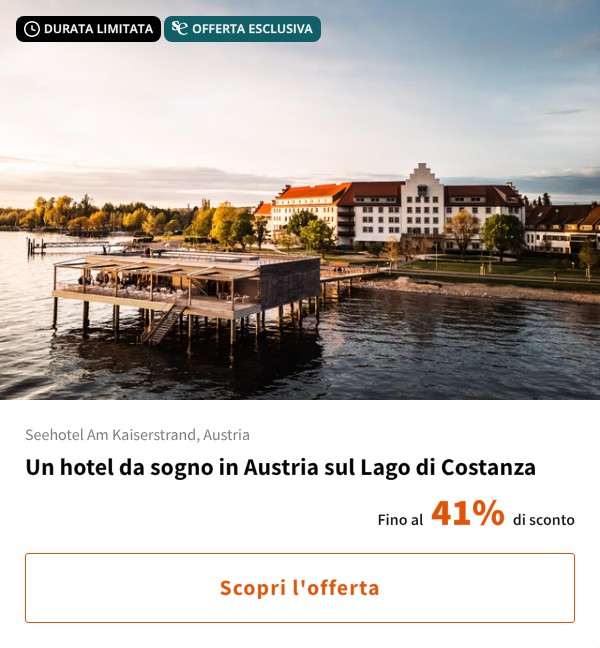 Un hotel da sogno in Austria sul Lago di Costanza