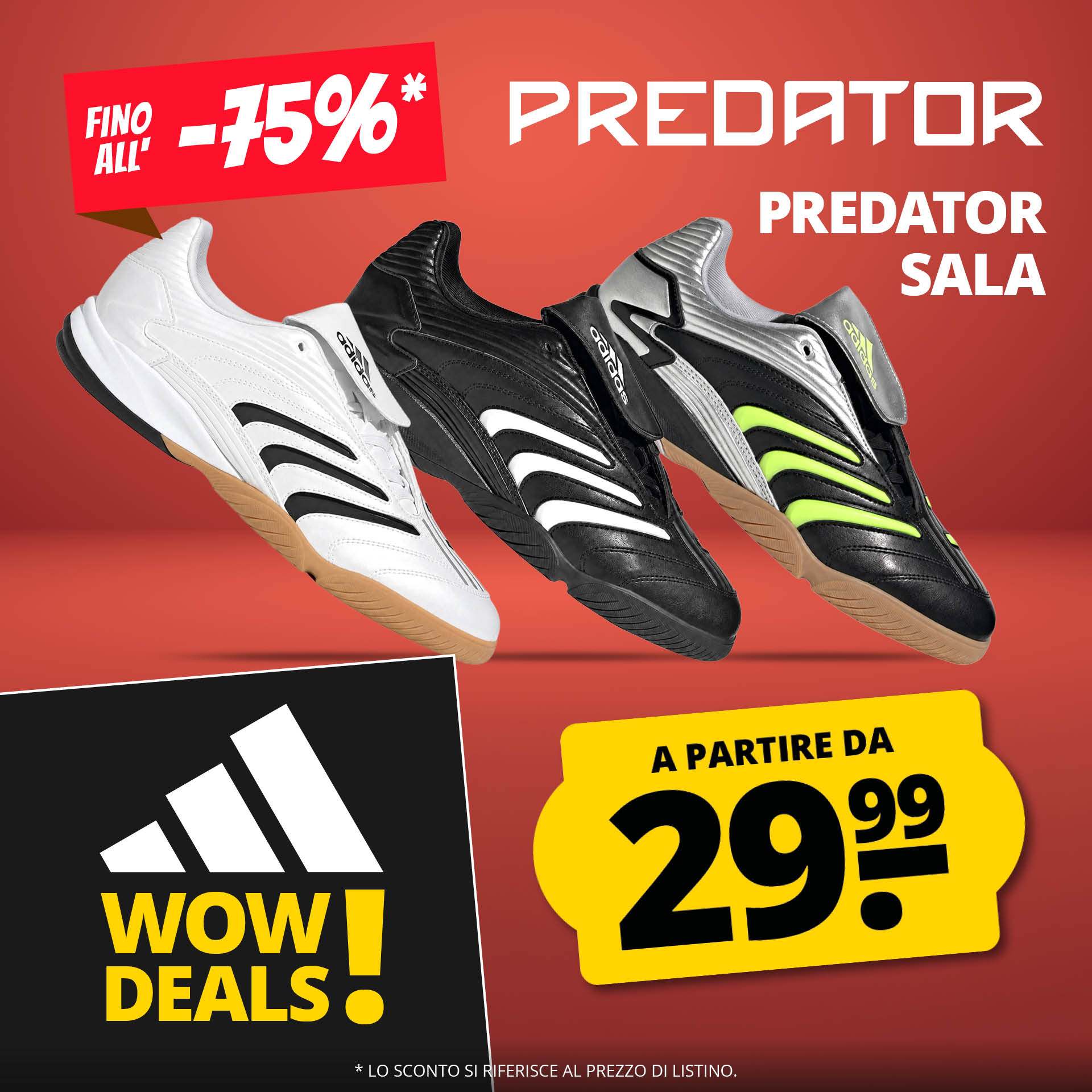 adidas predator sala uomo scarpe indoor