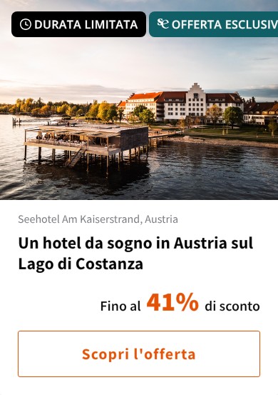 Un hotel da sogno in Austria sul Lago di Costanza