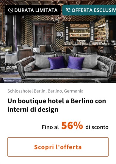 Un boutique hotel a Berlino con interni di design