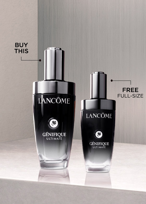 BUY GÉNIFIQUE ULTIMATE RECOVERY SERUM (1.7 OZ) GET A FREE GÉNIFIQUE ULTIMATE RECOVERY SERUM (1.0 OZ) A $89 VALUE! USE CODE FALLFRESH SHOP NOW
