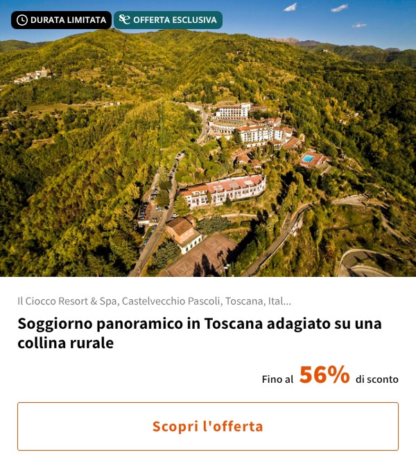 Soggiorno panoramico in Toscana adagiato su una collina rurale