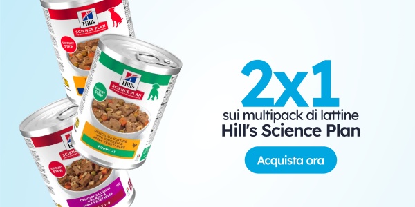 2 lattine Hill's più 1 in regalo.