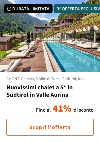 Nuovissimi chalet a 5* in Südtirol in Valle Aurina