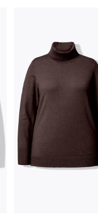 Maglione a collo alto, ampie costine, maniche lunghe – scopri ora