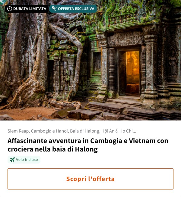 Affascinante avventura in Cambogia e Vietnam con crociera nella baia di Halong
