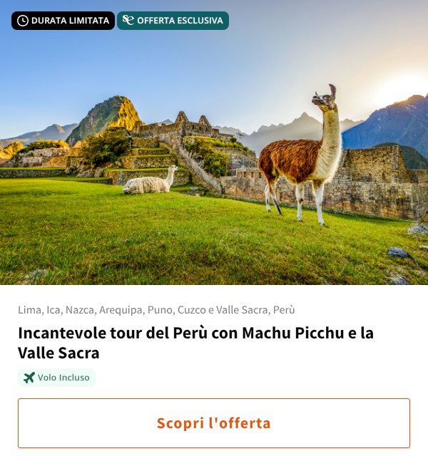 Incantevole tour del Perù con Machu Picchu e la Valle Sacra