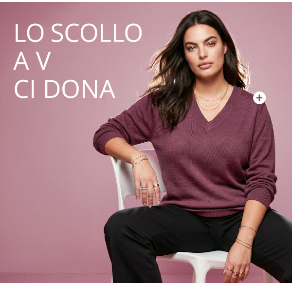 Maglione elegante in morbido filato fine