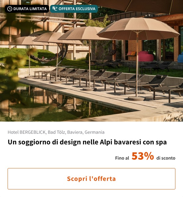 Un soggiorno di design nelle Alpi bavaresi con spa