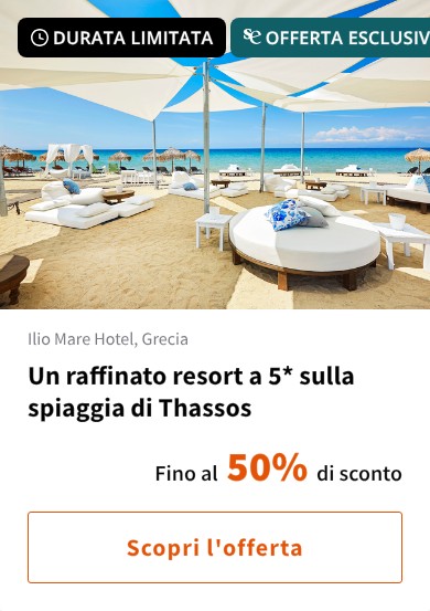 Un raffinato resort a 5* sulla spiaggia di Thassos