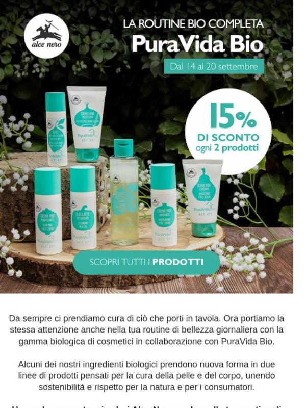 Completa la tua routine biologica con il -15%