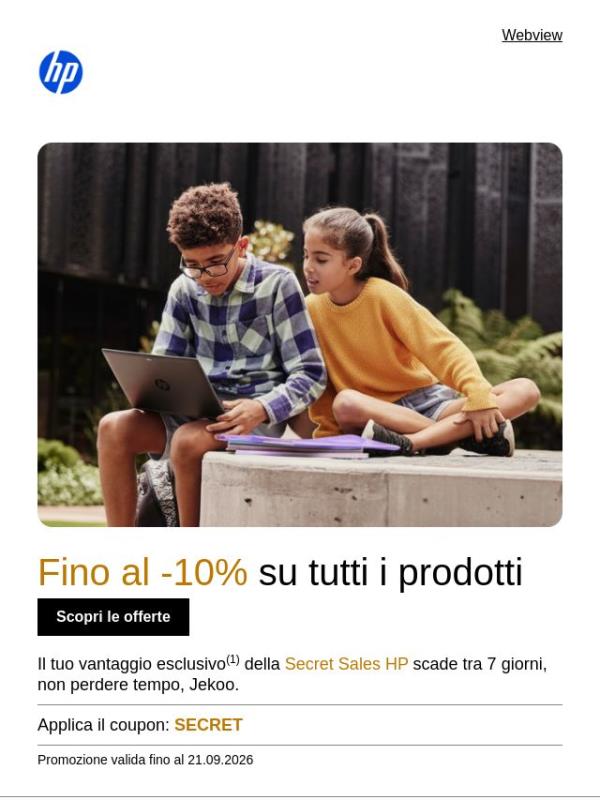 🤫 Esclusivo solo per te!