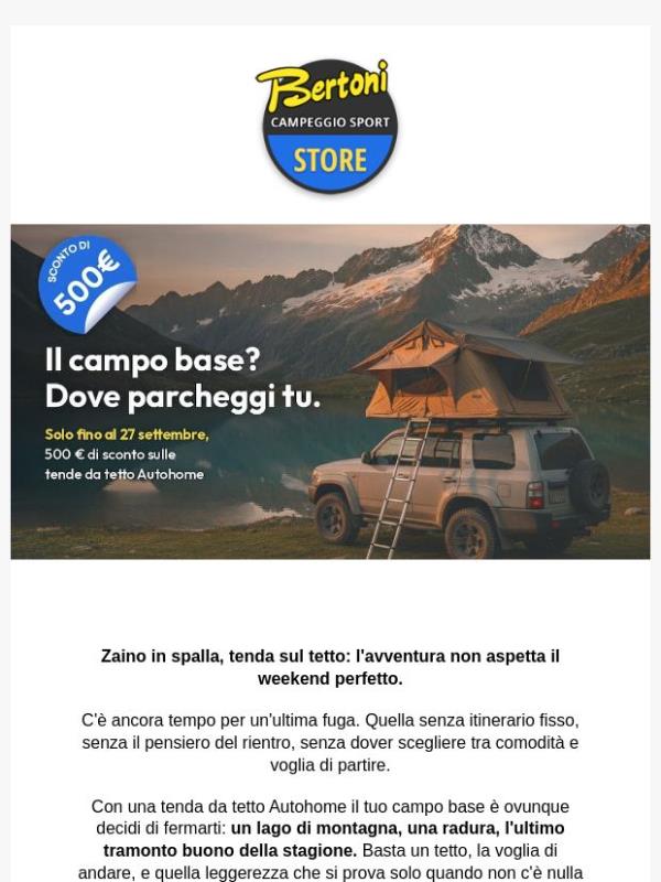 500€ di sconto: super offerta Autohome!