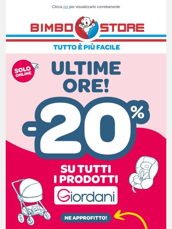 🔥 ULTIME ORE -20% GIORDANI! 🔥