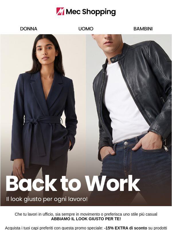 Back to Work 💼 Extra -15% per ogni lavoro!