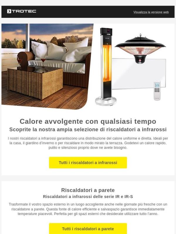 🔥 Scoprite i nostri riscaldatori a infrarossi