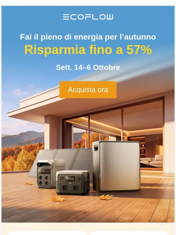 🍁 Sconti autunnali: Risparmia fino al 57% + Offerta lampo